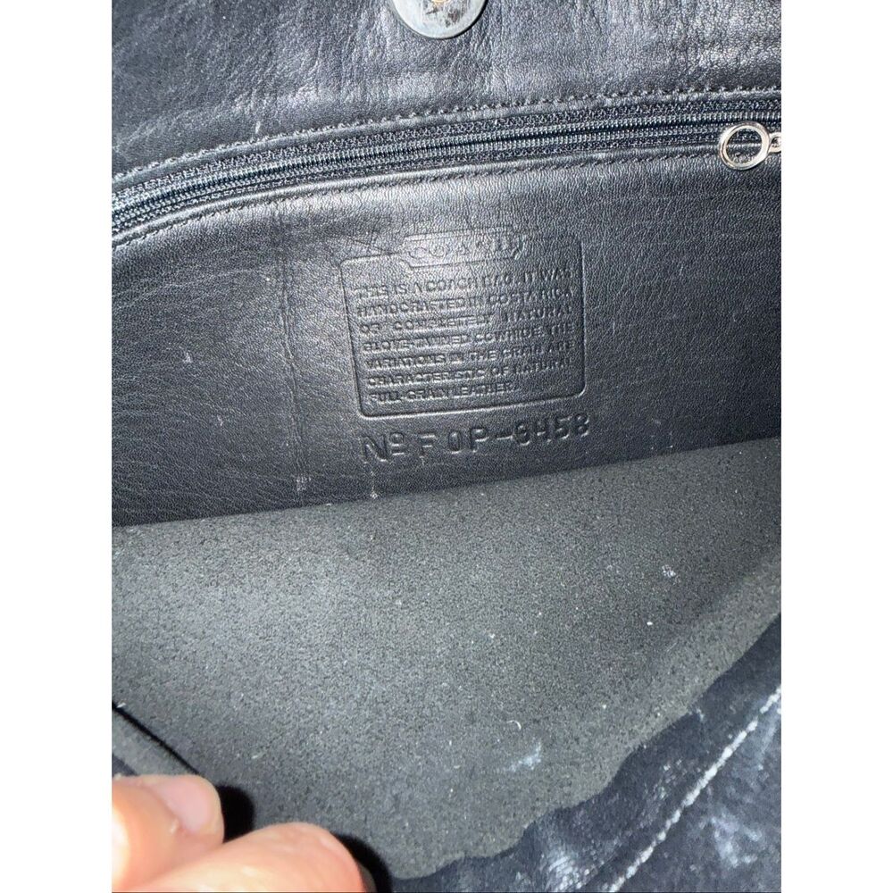 Vintage Coach Chelsea Black Leather Crossbody Swingpack Shoulder Messenger Bag - Picture 3 of 5